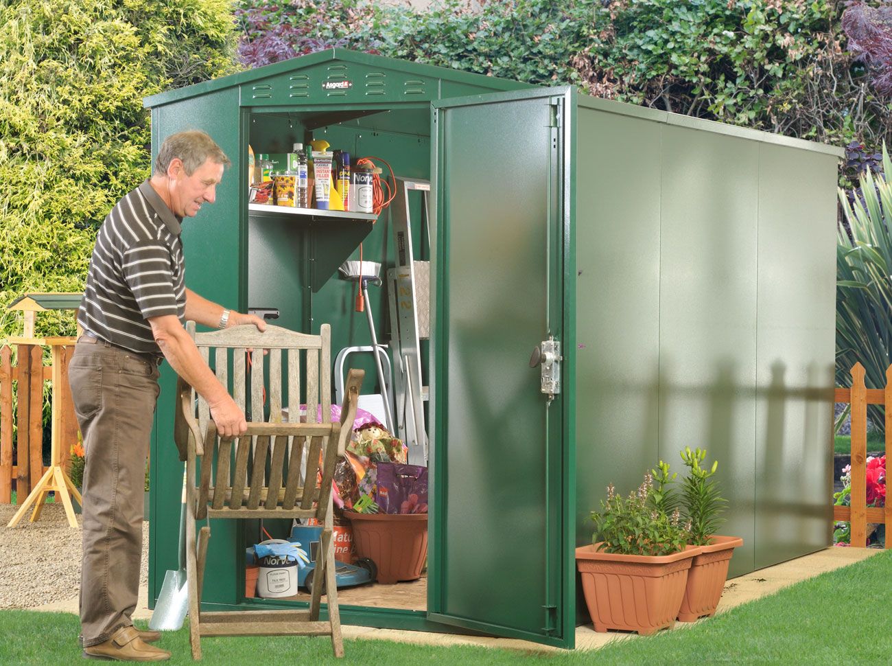 5x11 Metal Shed (Flexistore 1533) - 3 Point Locking