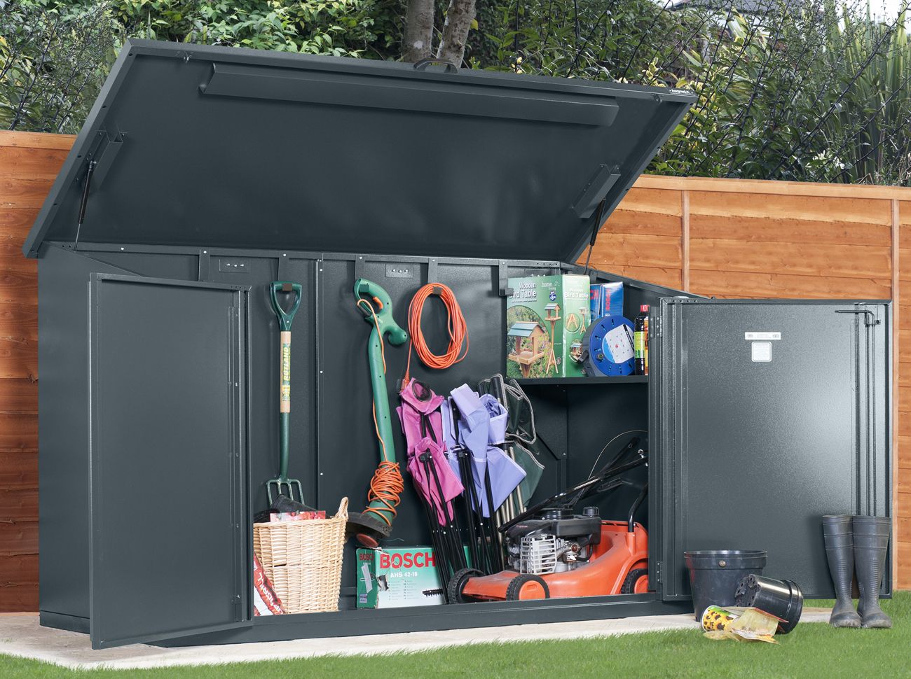 8X4 Metal Shed (The Access Plus) - 3 Point Locking