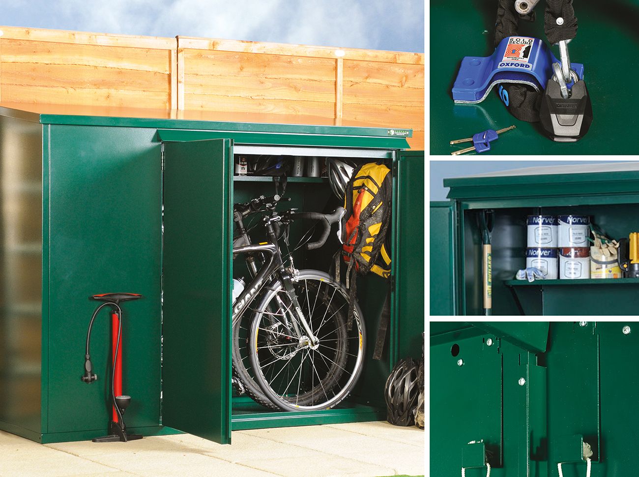 High Security Metal Bike Shed