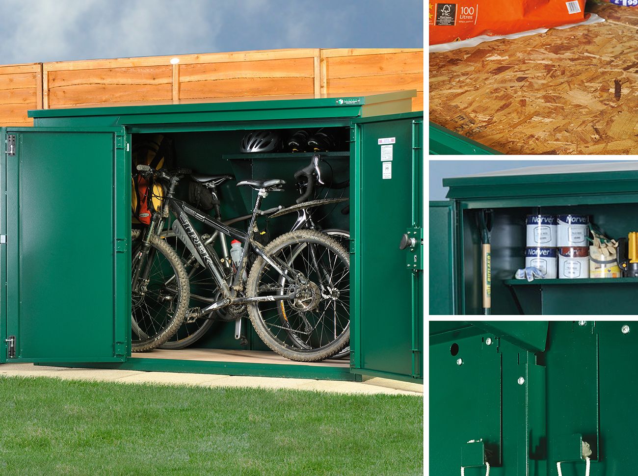High Security Metal Bike Storage Pack