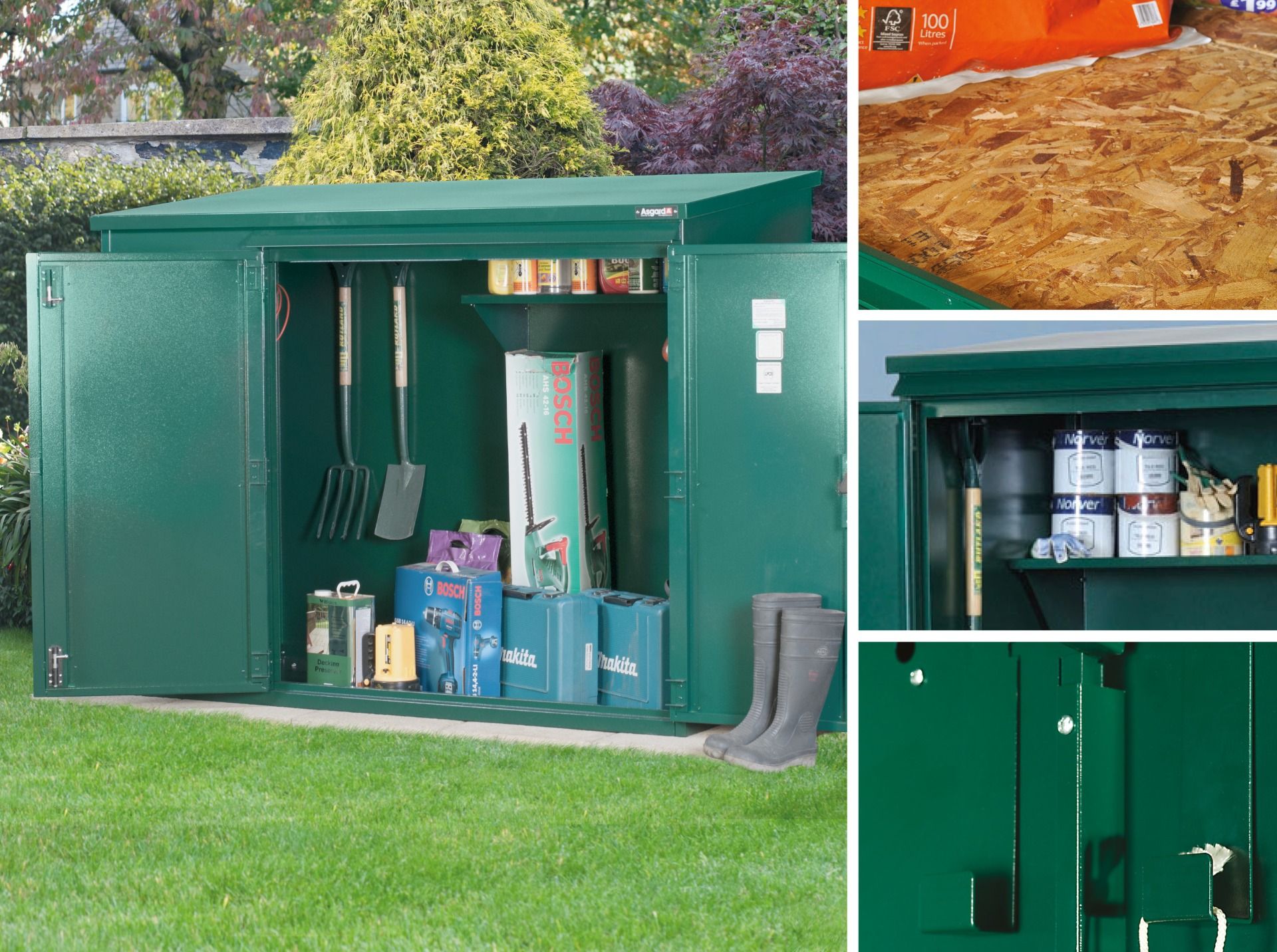 6x3 Metal Shed (The Annexe) - Police Preferred Specification - Bundle Deal
