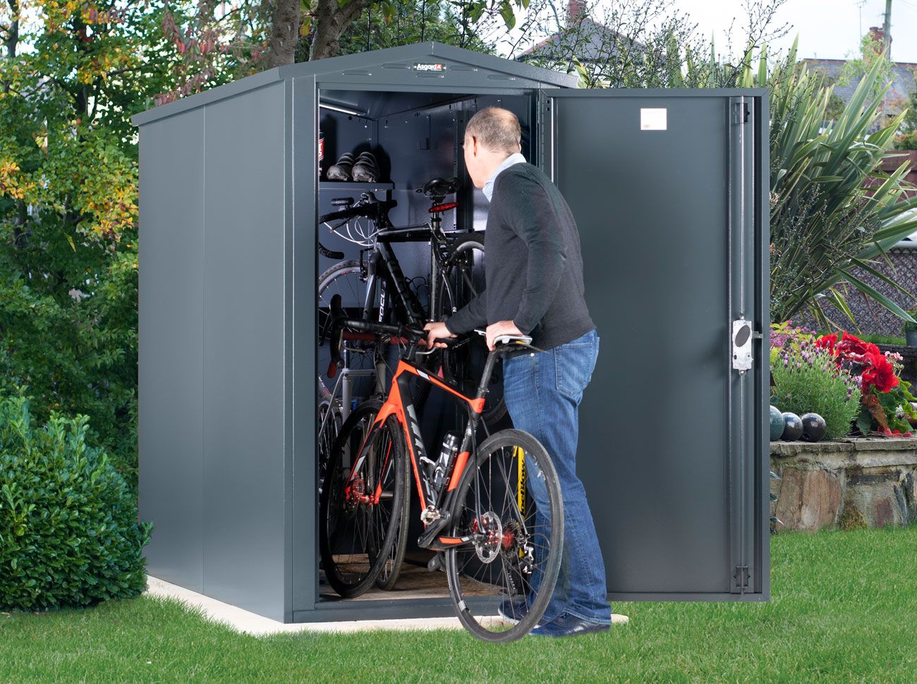 Slimline Electric Bike Shed x 2