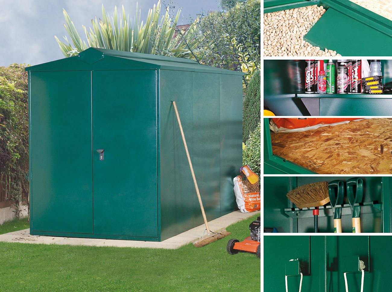 5x11 Metal Shed (The Centurion P1) - Police Preferred Specification - Bundle Deal