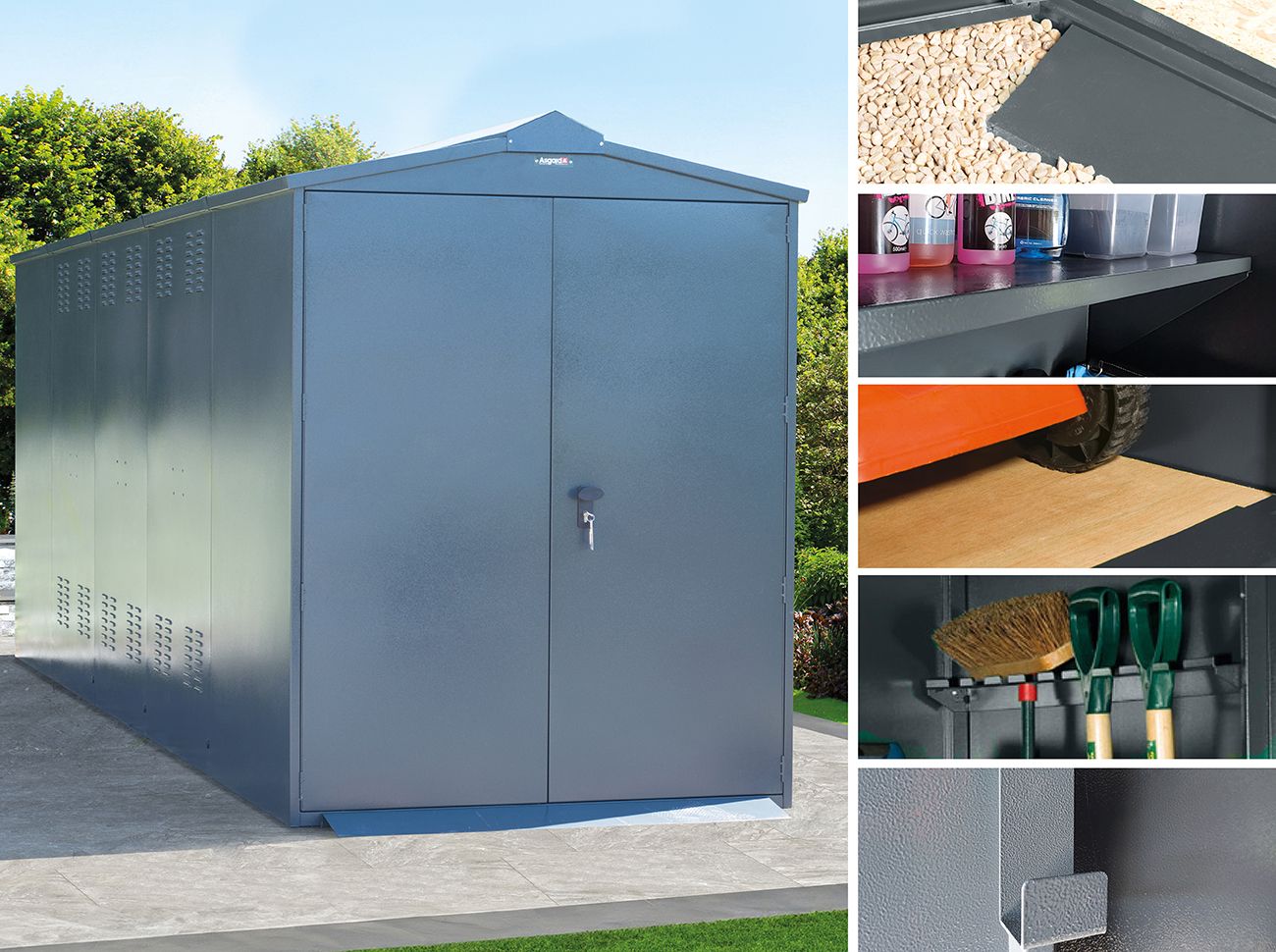 5x18 Metal Shed (The Centurion P3) - Police Preferred Specification - Bundle Deal