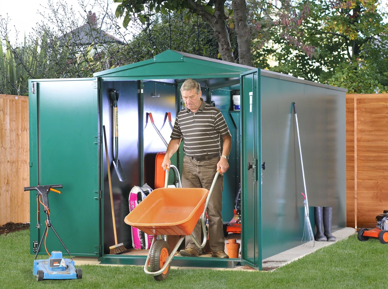 5x14 Metal Shed (The Centurion P2) - Police Preferred Specification