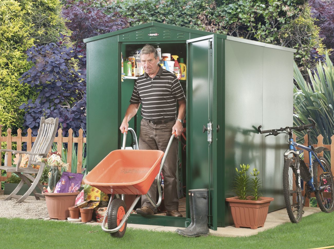 5x7 Metal Shed (Flexistore 1522) - 3 Point Locking
