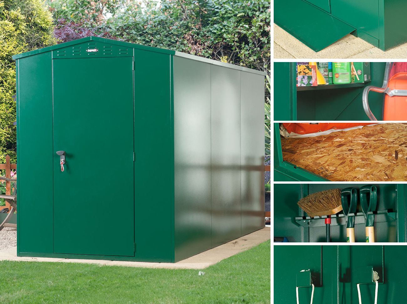5x11 Metal Shed (Flexistore 1533) - 3 Point Locking - Bundle Deal