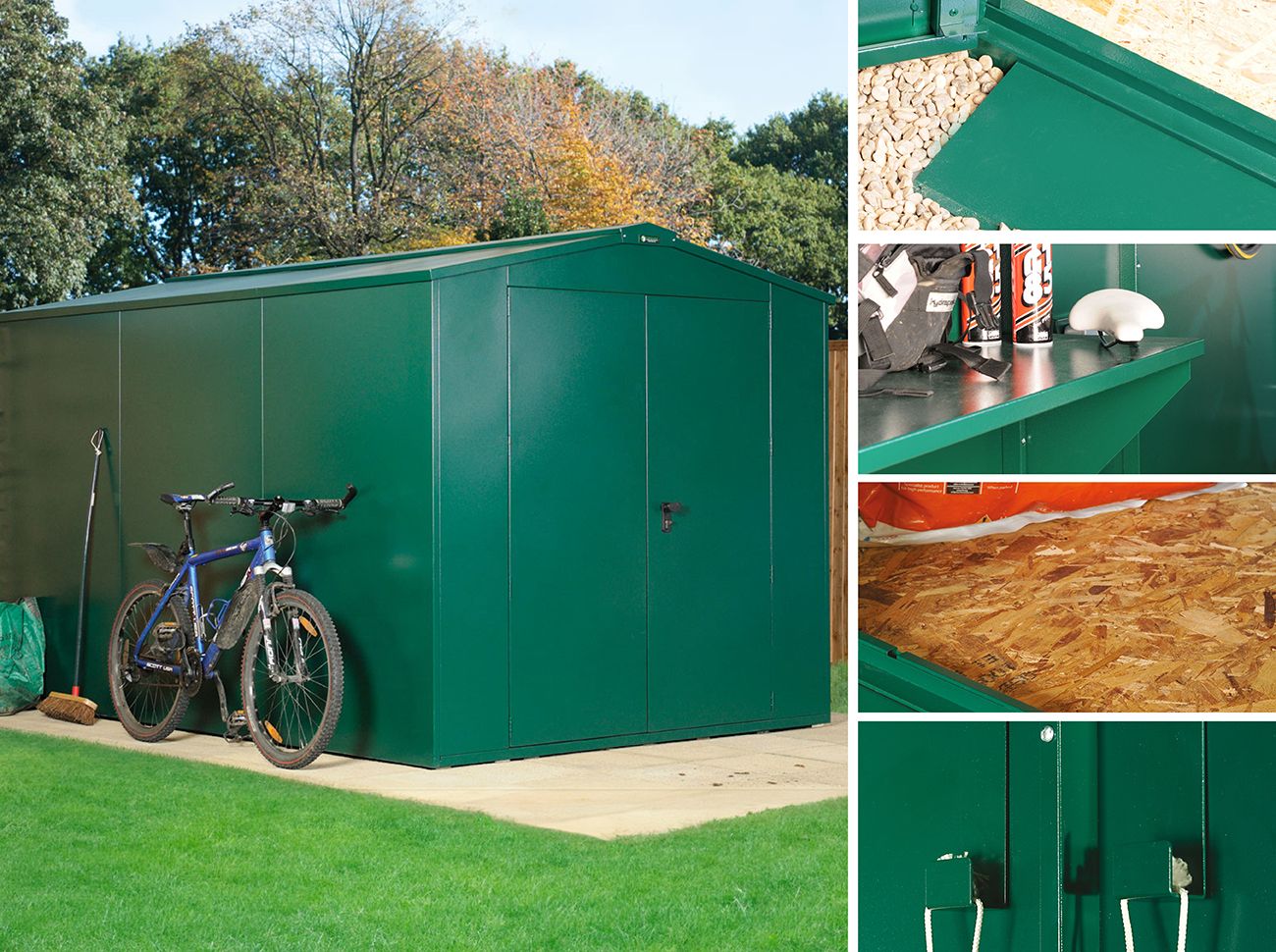 7x11 Metal Shed (The Gladiator P1) - Police Preferred Specification - Bundle Deal