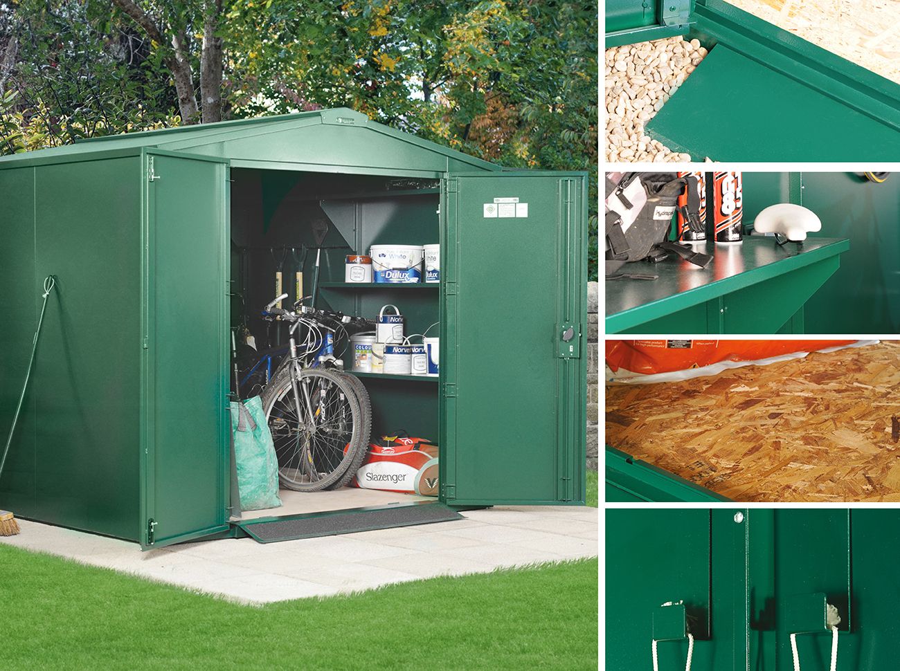 7x7 Metal Shed (The Gladiator) - Police Preferred Specification - Bundle Deal