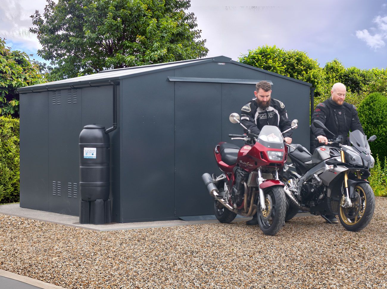 Motorcycle Workshop & Garage 10ft 2" x 10ft 9" Police Preferred Specification