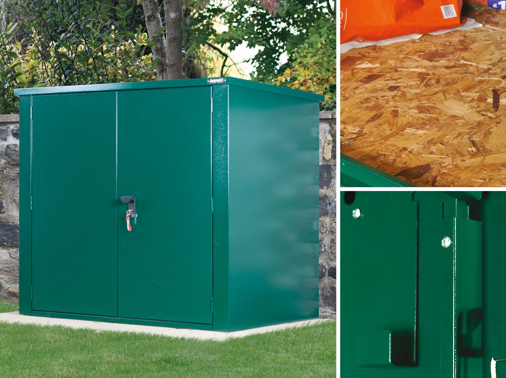  5x3 Metal Shed (The Secure Store) - 3 Point Locking System - Bundle Deal