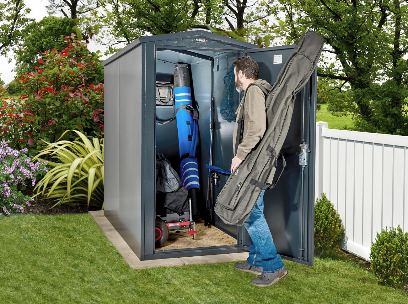 3x7 Fishing Equipment Storage - 3 Point Locking