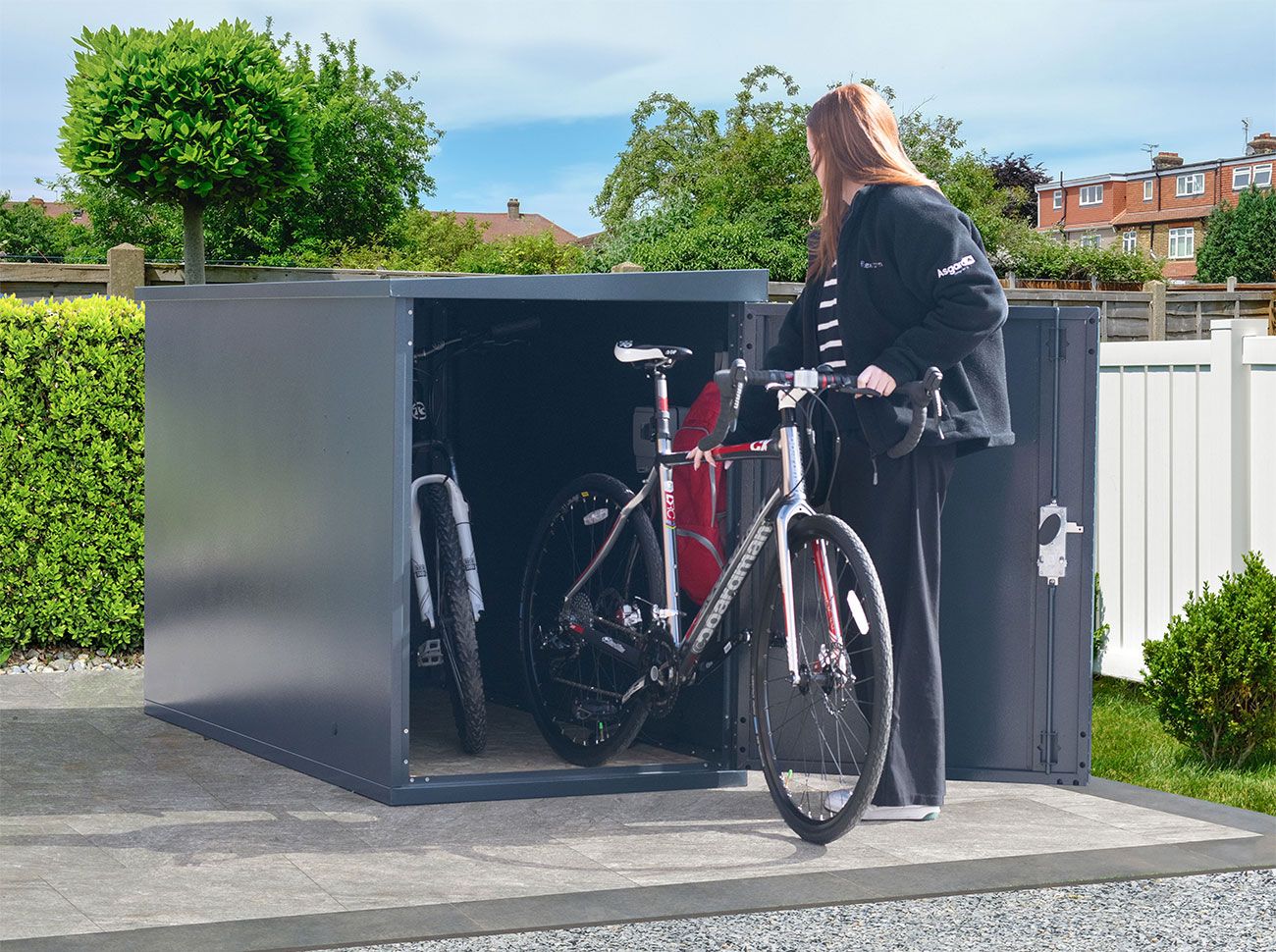 Metal Cycle Locker - Cycle Storage x 2