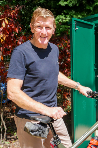 Tim Peake and His Asgard Motorbike Shed